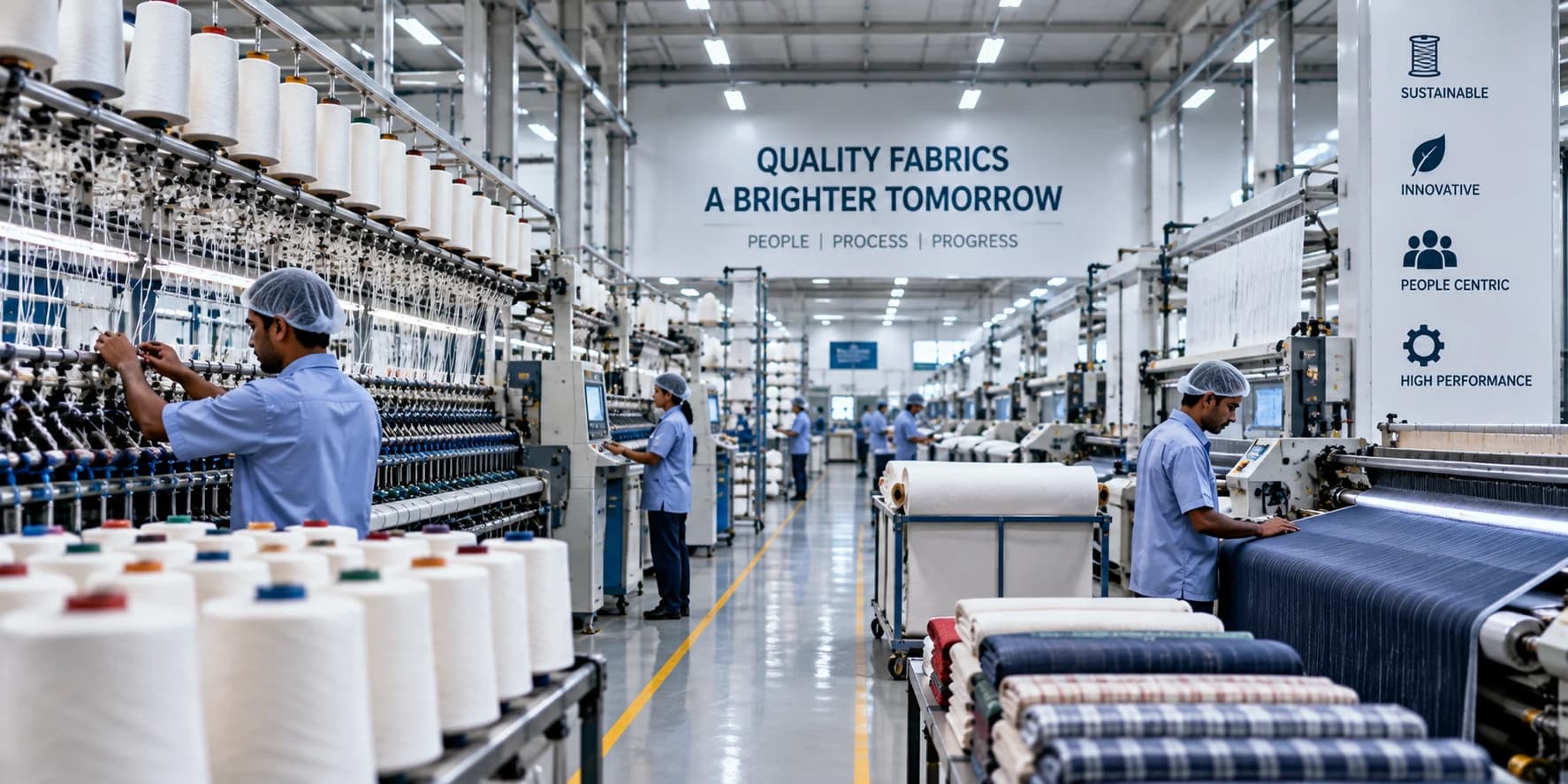 Textile manufacturing plant electrical systems and equipment
