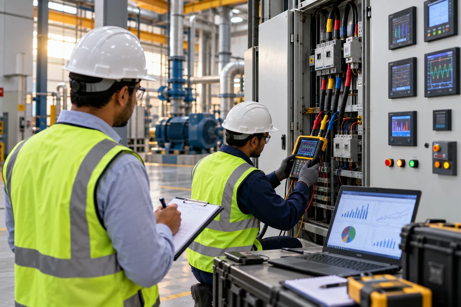 SYCON engineers conducting an industrial energy audit