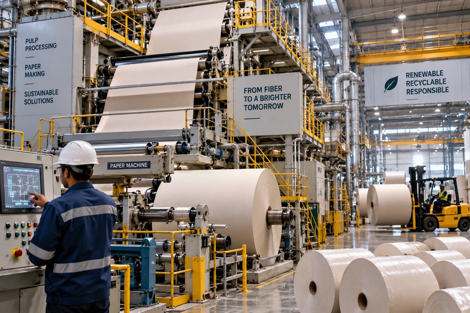 Paper manufacturing plant electrical systems and equipment