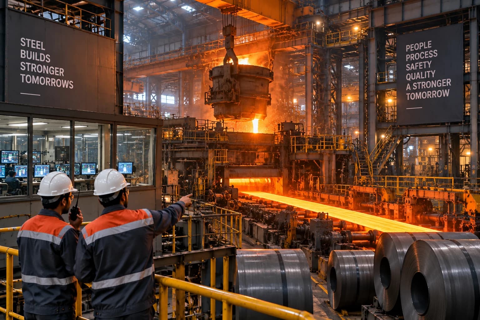Steel manufacturing plant electrical systems and equipment