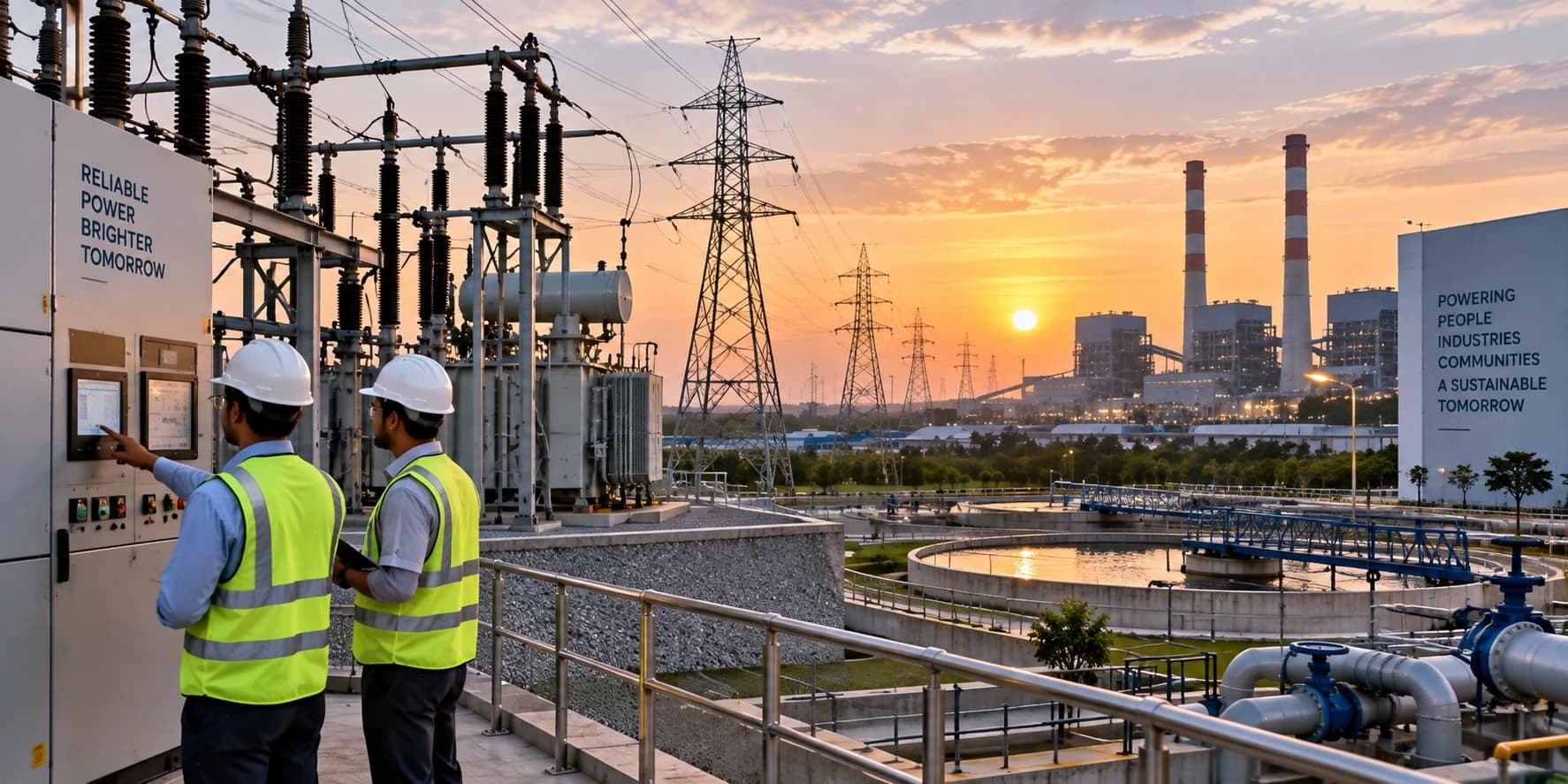 Utility electrical infrastructure and power management equipment