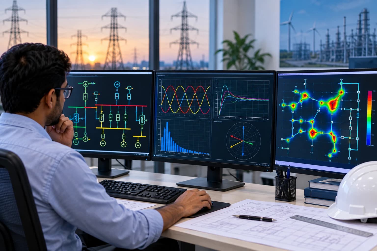 Industrial power system study and electrical system analysis