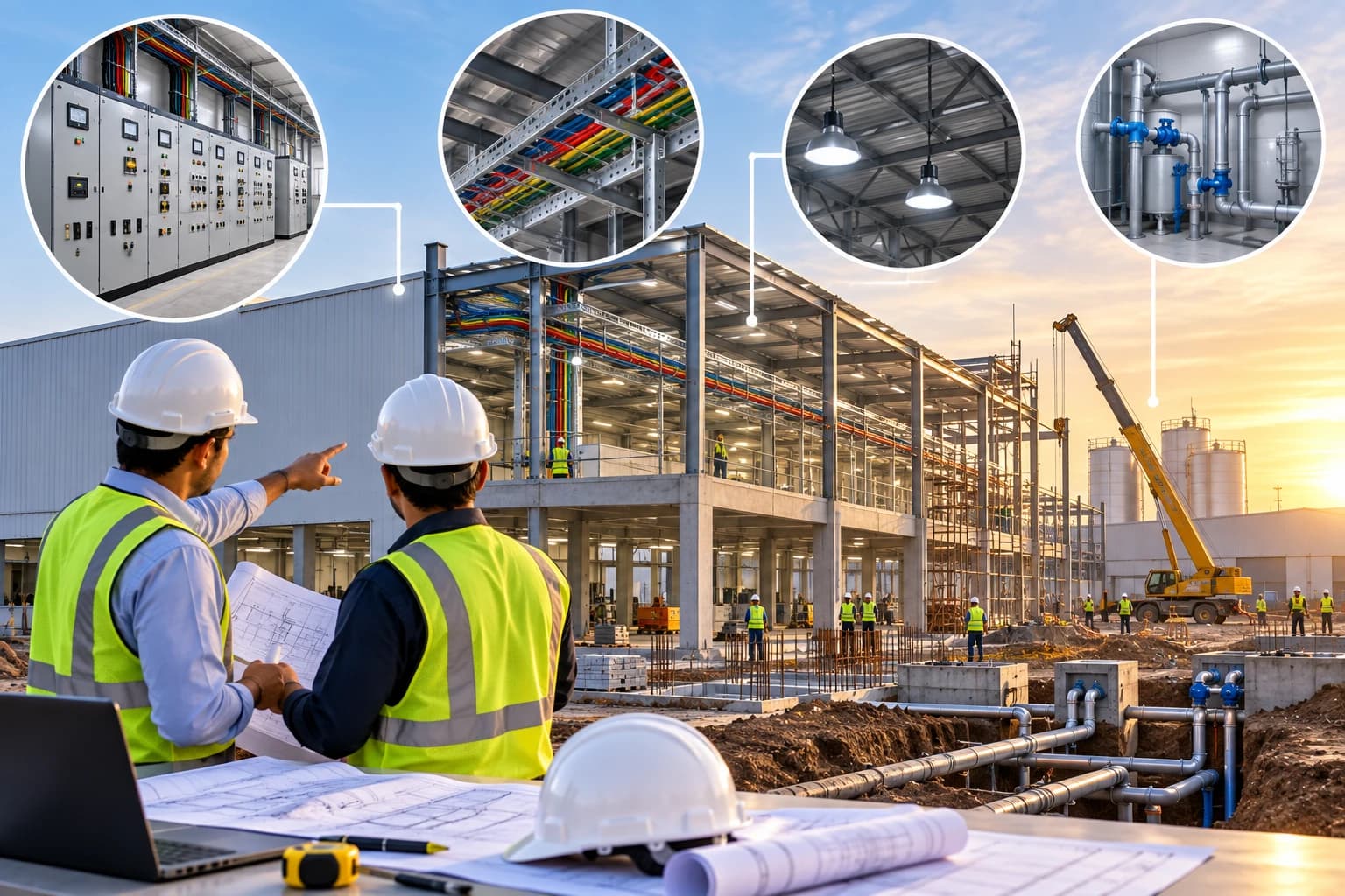 Industrial greenfield electrical project engineering and execution